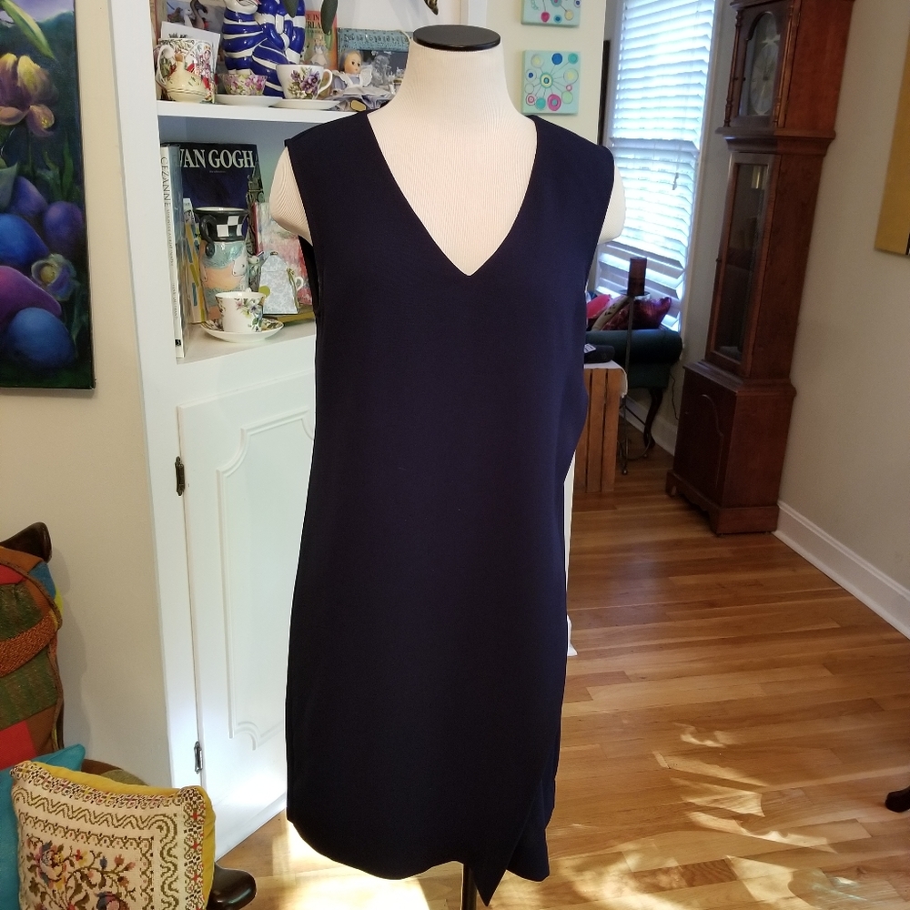J Crew Navy "Wrap" Dress